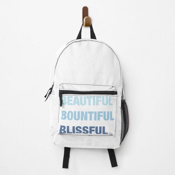 Daily mantra in blue Backpack