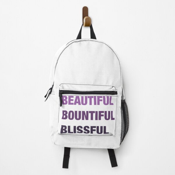 Daily mantra in purple Backpack