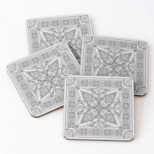 Item preview, Gray Art Deco Mandala designed and sold by Carolina Diaz.