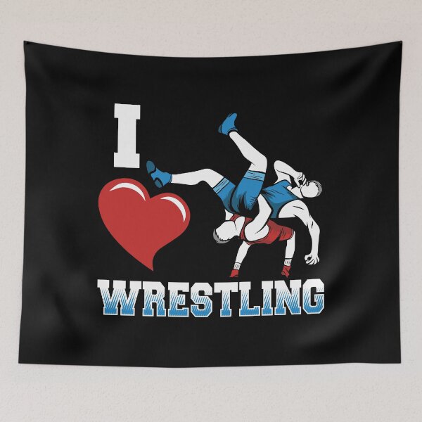 Item preview, I heart wrestling - Amateur Wrestling designed and sold by Gold Wings Tees.