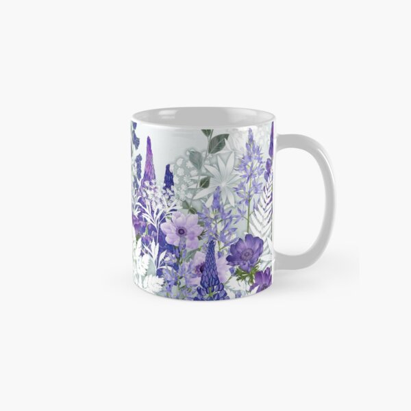 Blue Flower Garden - Lupins, Anemones, Camassia, Ammi Classic Mug