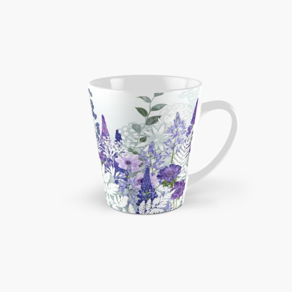 Blue Flower Garden - Lupins, Anemones, Camassia, Ammi Tall Mug