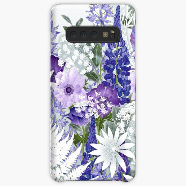 Blue Flower Garden - Lupins, Anemones, Camassia, Ammi Samsung Galaxy Snap Case