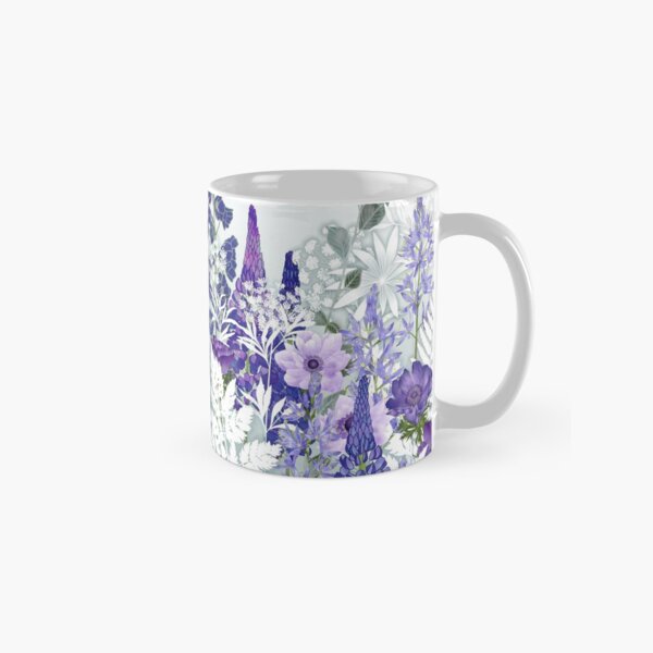 Blue Flower Garden - Lupins, Anemones, Camassia, Ammi Classic Mug