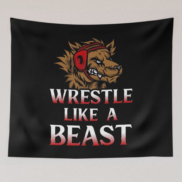 Item preview, Wrestle Like a Beast - Amateur Wrestling designed and sold by Gold Wings Tees.