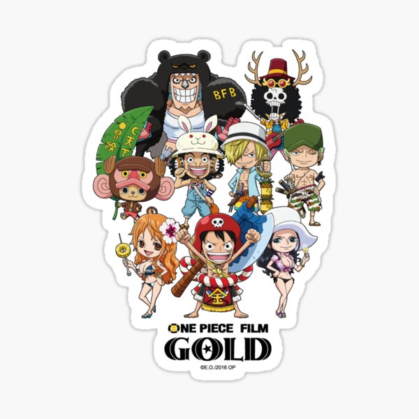 one piece gold chibi Sticker by joy-boy92