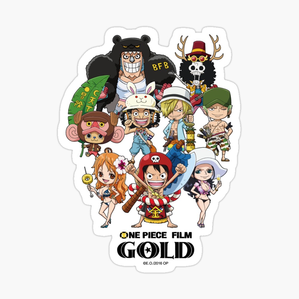 One Piece Gold Chibi Poster For Sale By Joy Boy92 Redbubble