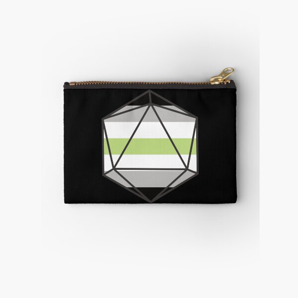Item preview, Agender Pride DnD D20 Dice designed and sold by CollectiveDnD.