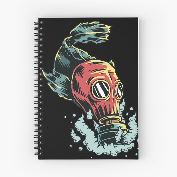 Item preview, Fish wearing gas mask designed designed and sold by Hasnat Hameed.