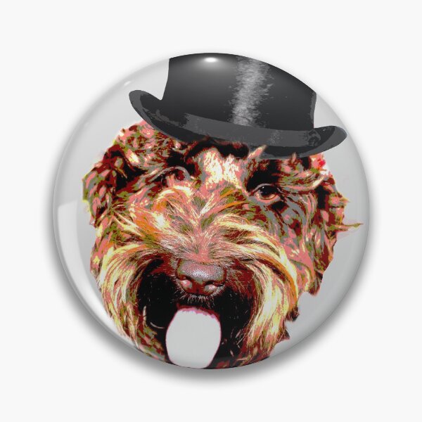 Item preview, Cockapoo in a Top Hat (Grey) designed and sold by LearsInteriors.