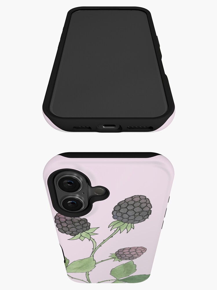 Thumbnail 3 von 4, iPhone-Hülle, Brombeere Aquarellmalerei designt und verkauft von NatureNerdiness.