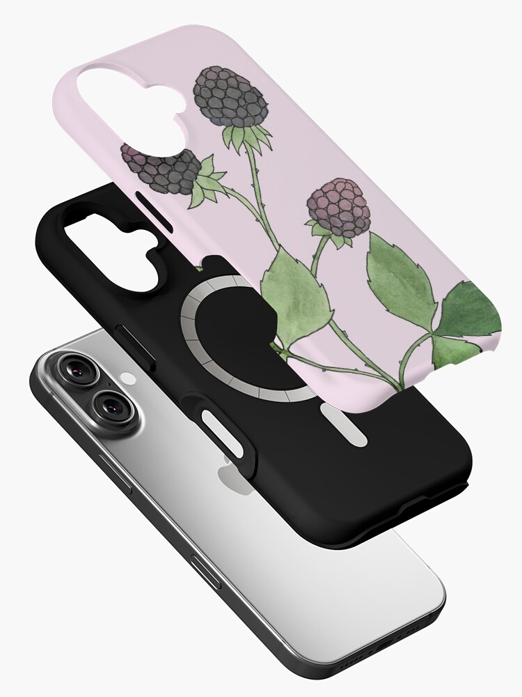 Thumbnail 2 von 4, iPhone-Hülle, Brombeere Aquarellmalerei designt und verkauft von NatureNerdiness.
