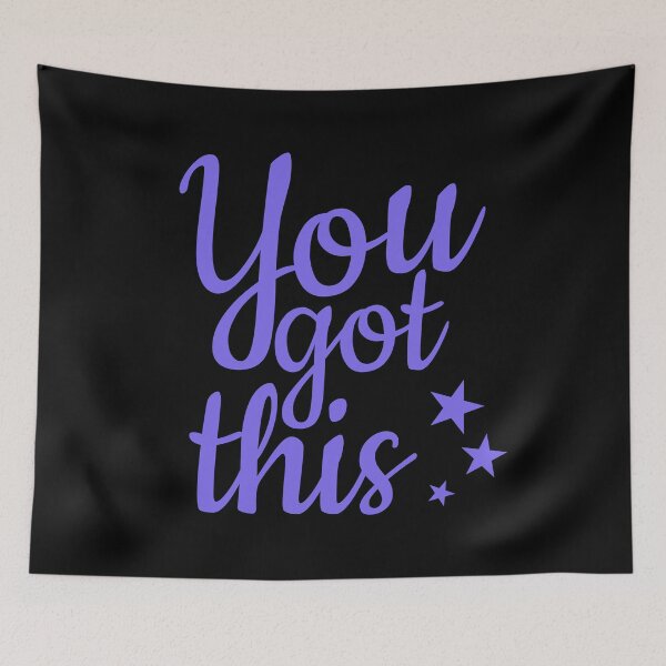 Item preview, You Got This, Australian Purple on Ozzy Black designed and sold by NoMatterLab.