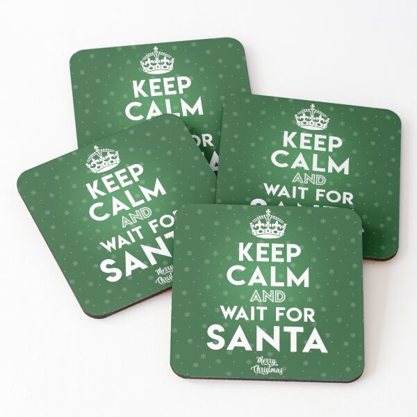 Item preview, Keep Calm and Wait for Santa GREEN designed and sold by Takeda-art.
