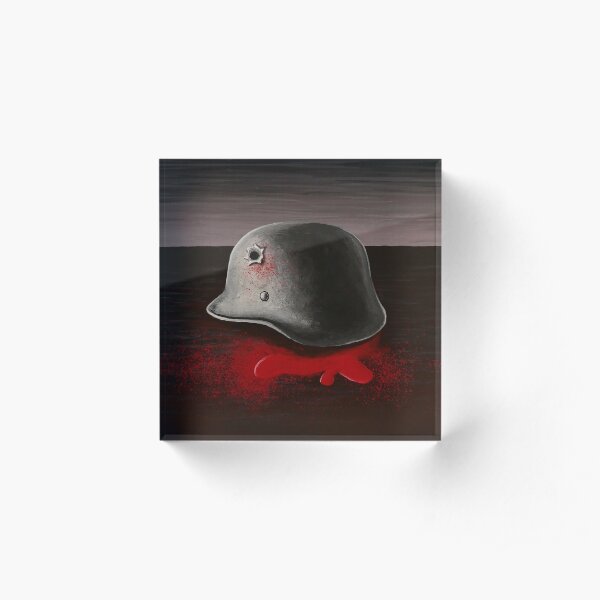 Helmet artwork Acrylic Block