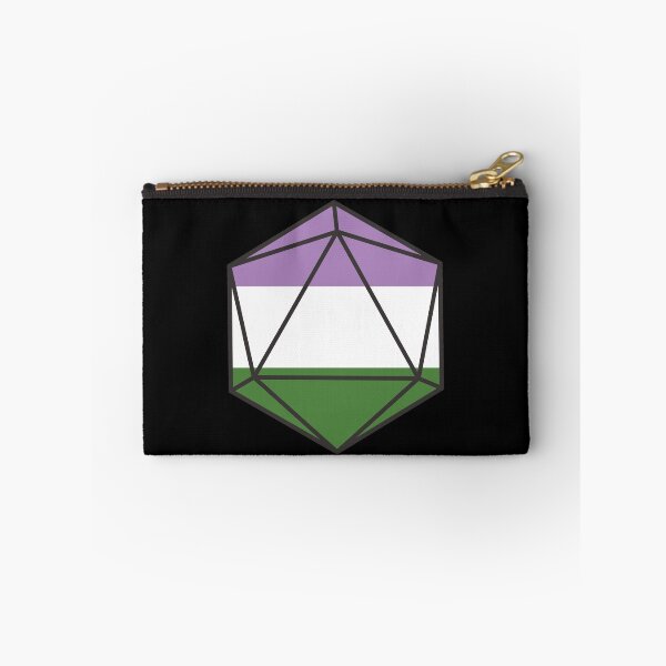 Item preview, Genderqueer Pride DnD D20 Dice designed and sold by CollectiveDnD.
