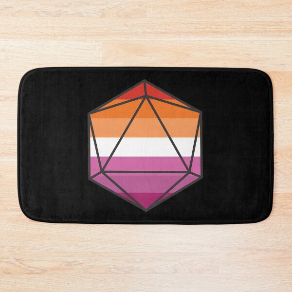 Item preview, Lesbian Pride DnD D20 Dice designed and sold by CollectiveDnD.