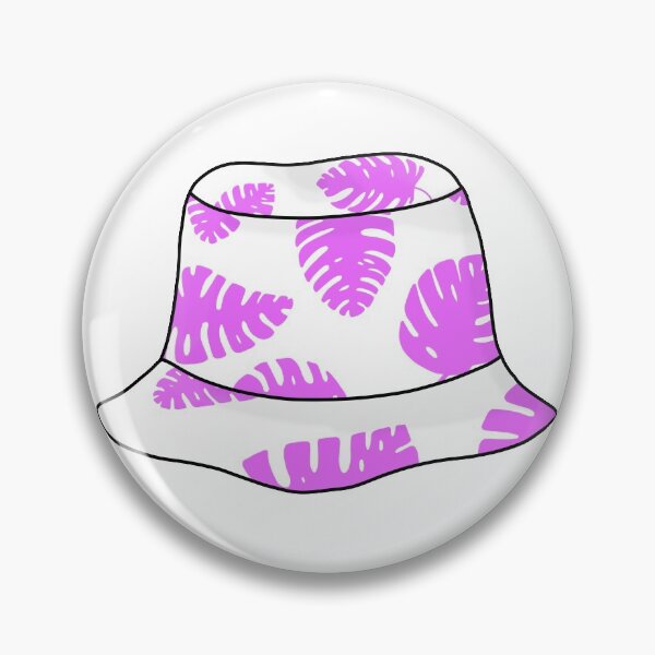 Item preview, Bucket hat with purple tropical leafs designed and sold by felinefeelings.