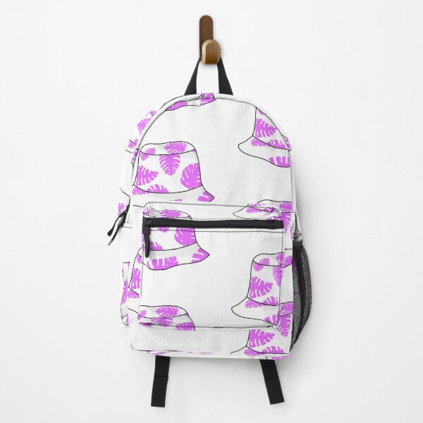 Item preview, Bucket hat with purple tropical leafs designed and sold by felinefeelings.