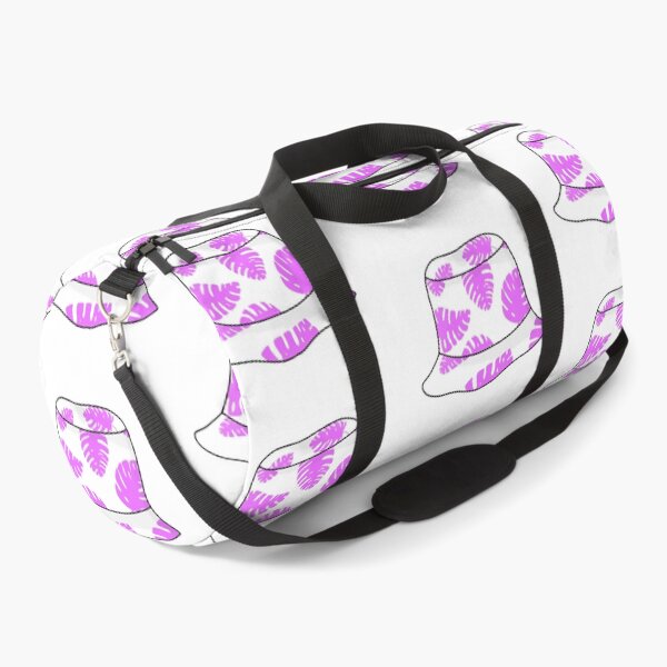 Item preview, Bucket hat with purple tropical leafs designed and sold by felinefeelings.
