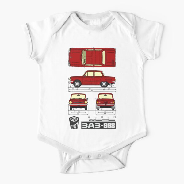 Saporoshez Sas Zaz Logo Baby One Piece By Getthatcar Redbubble