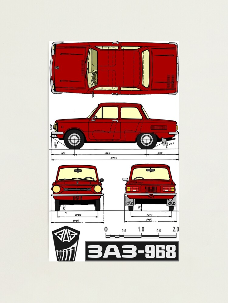 ZAZ 968 (red on white)