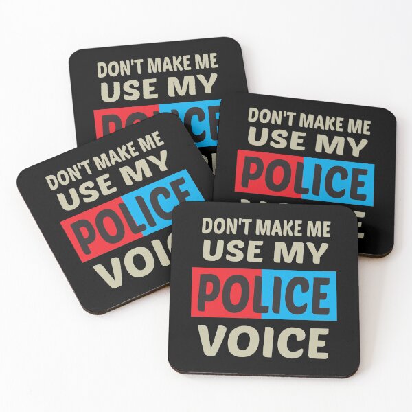 Item preview, Don't Make Me Use My Police Voice, Cute Funny Gift Idea For Police officer designed and sold by awesomedraw.