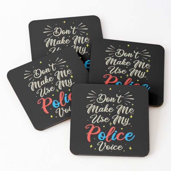 Item preview, Don't Make Me Use My Police Voice, Cute Funny Gift Idea For Police officer designed and sold by awesomedraw.