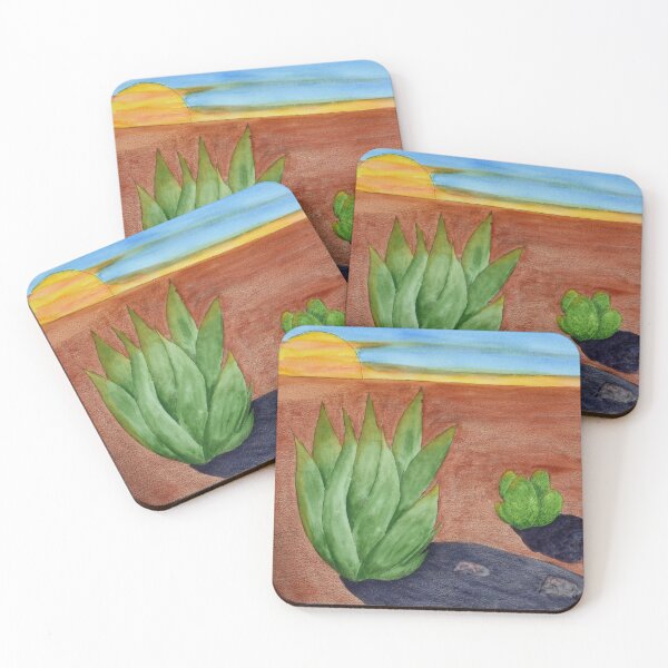 Item preview, Desert Cacti Near Sunset designed and sold by lisavonbiela.