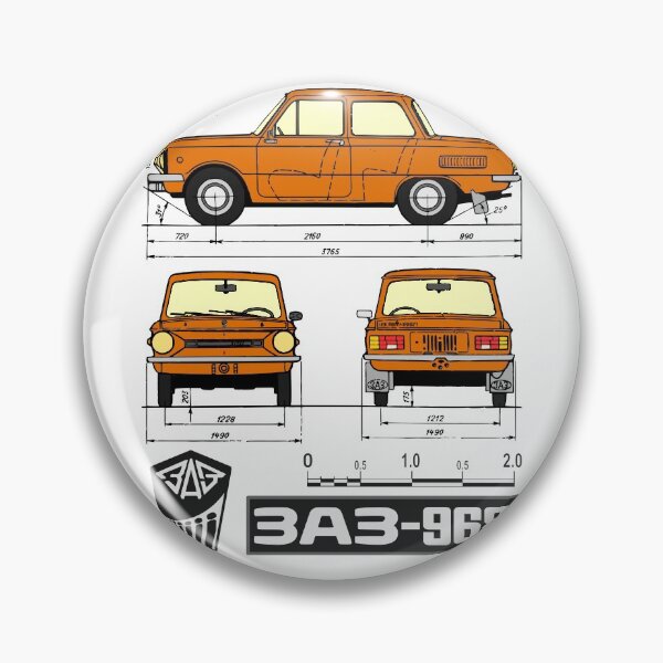 Artikelvorschau, Zaporizhian Automobile Factory ZAZ 968 (Orange auf Weiß) entworfen und verkauft von Groenendijk.
