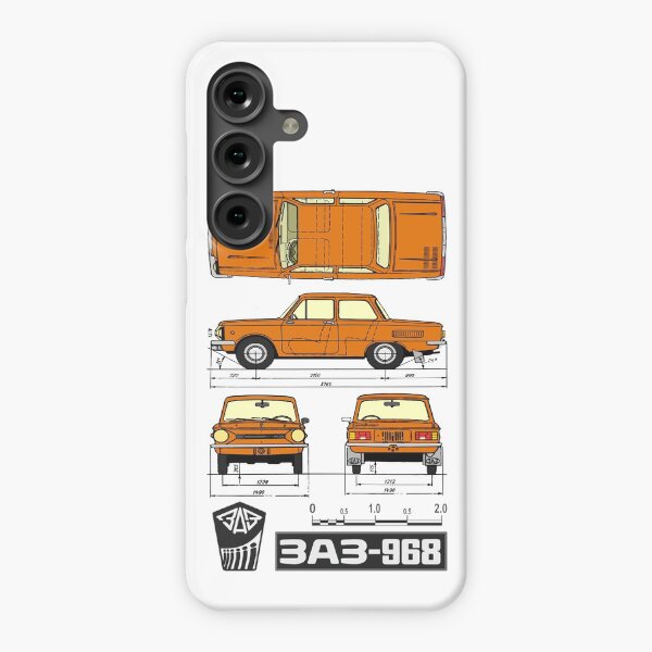 Zaporizhian Automobile Factory ZAZ 968 (orange on white)