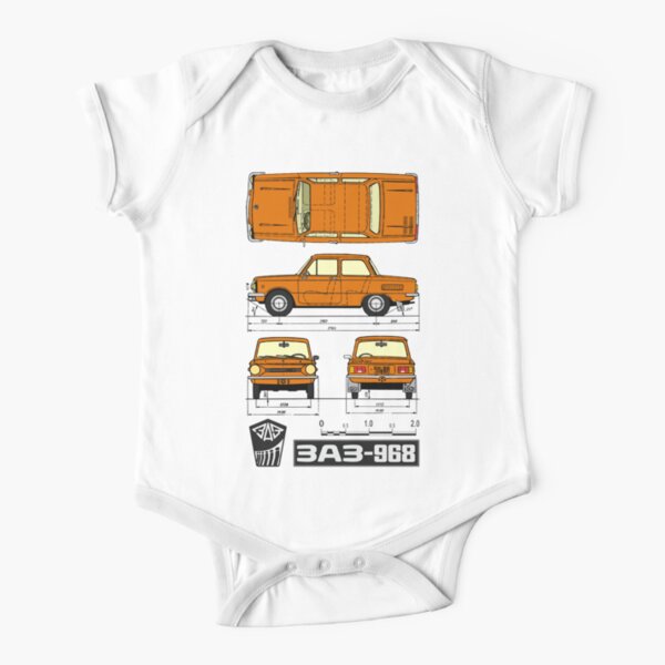 Saporoshez Sas Zaz Logo Baby One Piece By Getthatcar Redbubble