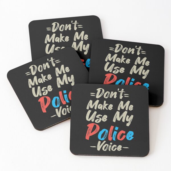 Item preview, Don't Make Me Use My Police Voice, Cute Funny Gift Idea For Police officer designed and sold by awesomedraw.