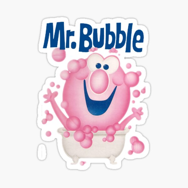 Mr. Bubble - Makes bath Time Fun Sticker