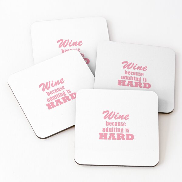 Item preview, Wine because adulting is hard designed and sold by DarkArtStudio.