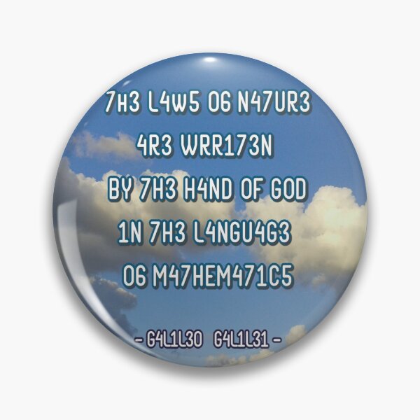 Item preview, Ley de la naturaleza (Galileo Galilei) designed and sold by H.S Rtistar.