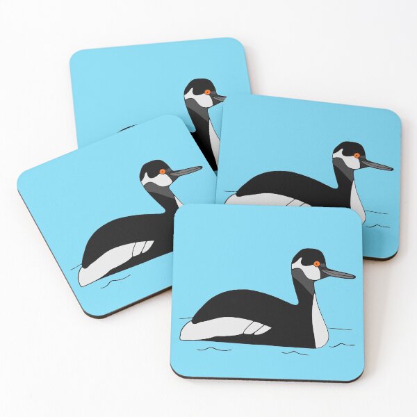 Item preview, Happy black necked grebe bird designed and sold by Rockmonkey.