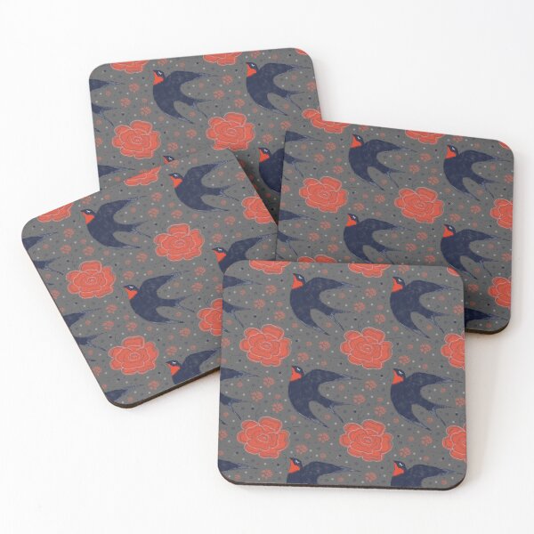 Item preview, swallows and roses: hope for spring designed and sold by Roshi-R.