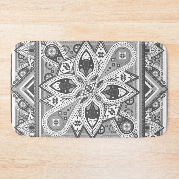 Item preview, Gray Ornamental Mandala designed and sold by Carolina Diaz.