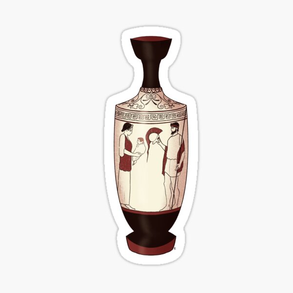 Lekythos with Hektor, Andromache and Astyanax Sticker