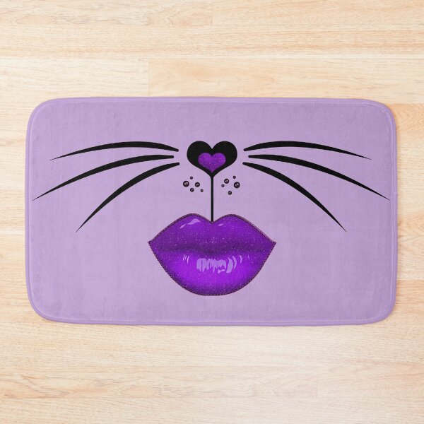 Item preview, Purple Lips Lolita Pouty Cat designed and sold by GlamourChick.