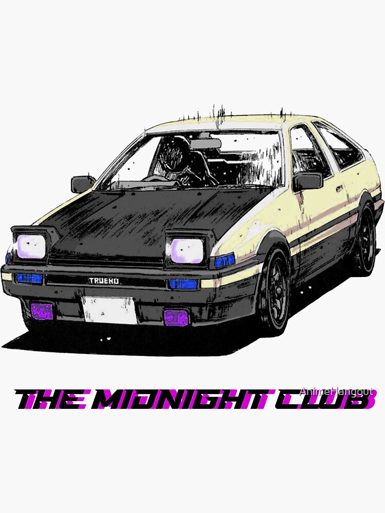 "Fujiwara Tofu Shop AE86/ The Midnight Club " Sticker for Sale by AnimeHangout Redbubble