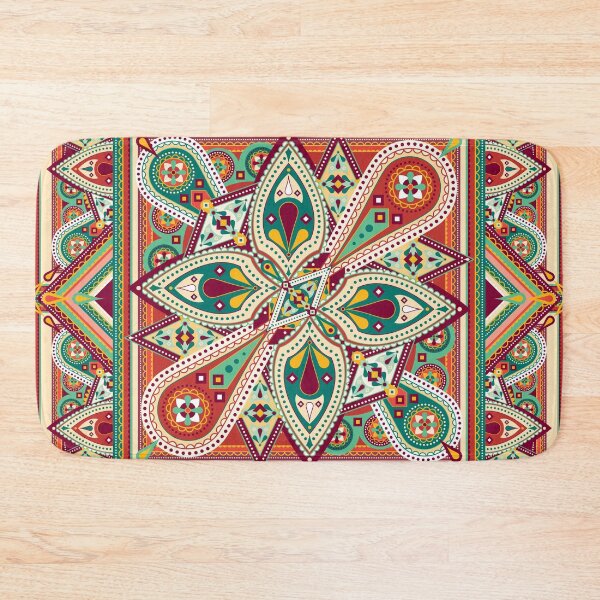 Item preview, Orange and Green Ornamental Mandala designed and sold by Carolina Diaz.