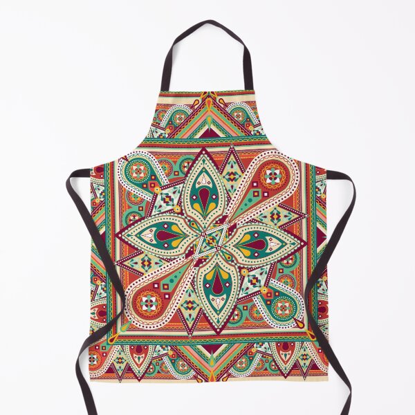 Item preview, Orange and Green Ornamental Mandala designed and sold by Carolina Diaz.