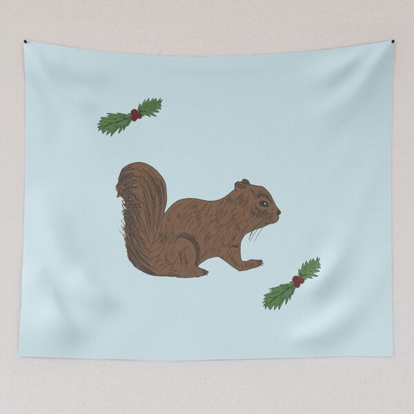 Item preview, Christmas Squirrel (Alternative design) designed and sold by Geometrico22.