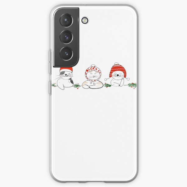 cats merry christmas Samsung Galaxy Soft Case