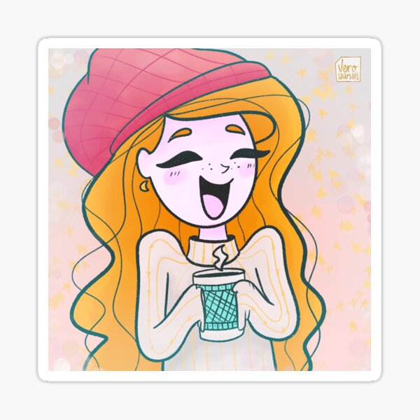 Angie - Coffee Sticker
