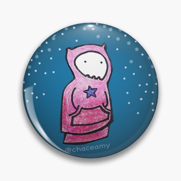 Item preview, pequeño tipo de calavera con una cómoda sudadera en la caída de nieve designed and sold by Amy Chace.