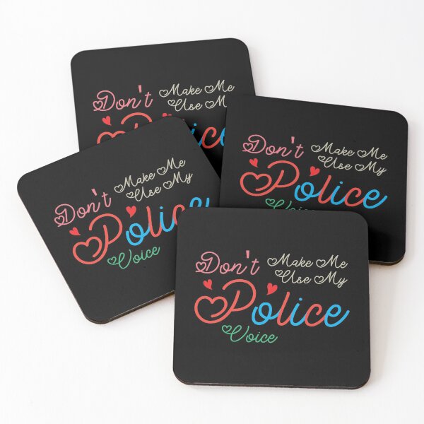 Item preview, Don't Make Me Use My Police Voice, Cute Funny Gift Idea For Police officer designed and sold by awesomedraw.