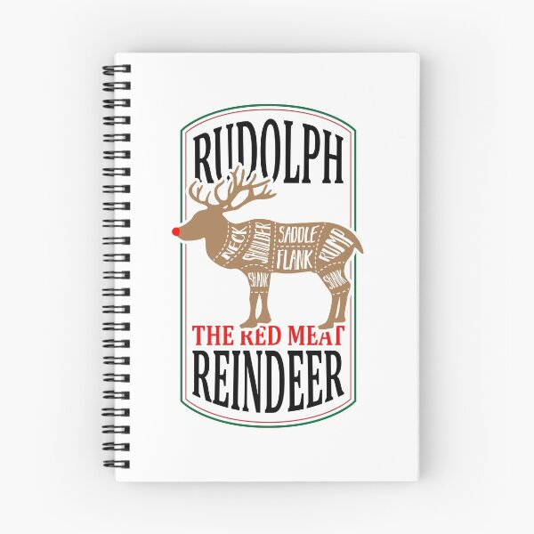 Artikelvorschau, Rudolph Reindeer Fleischschnitte für Weihnachten entworfen und verkauft von SpoofTShirts.